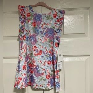 Pippa & Julie Floral Eyelet Dress